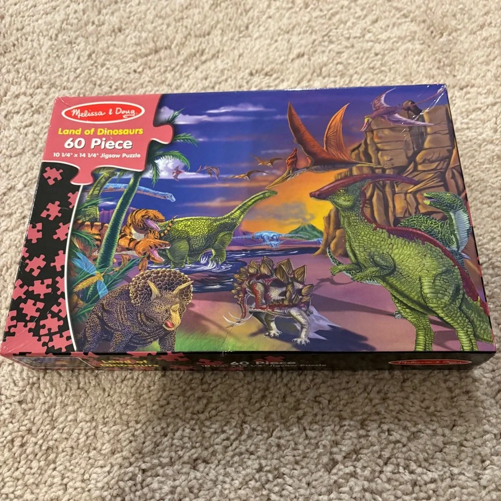 Melissa & Doug Land of Dinosaurs 60 Piece Jigsaw Puzzle All Pieces Accounted For